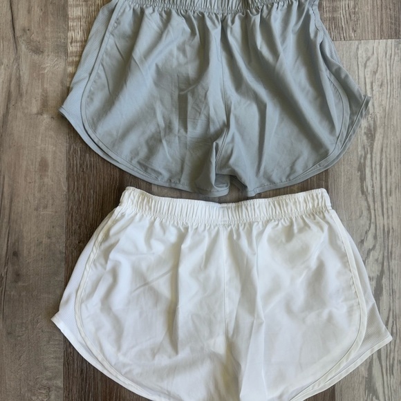 Nike Dri-Fit Lined Shorts Athletic Wear Casual Grey White Sz Mediums - Picture 2 of 8